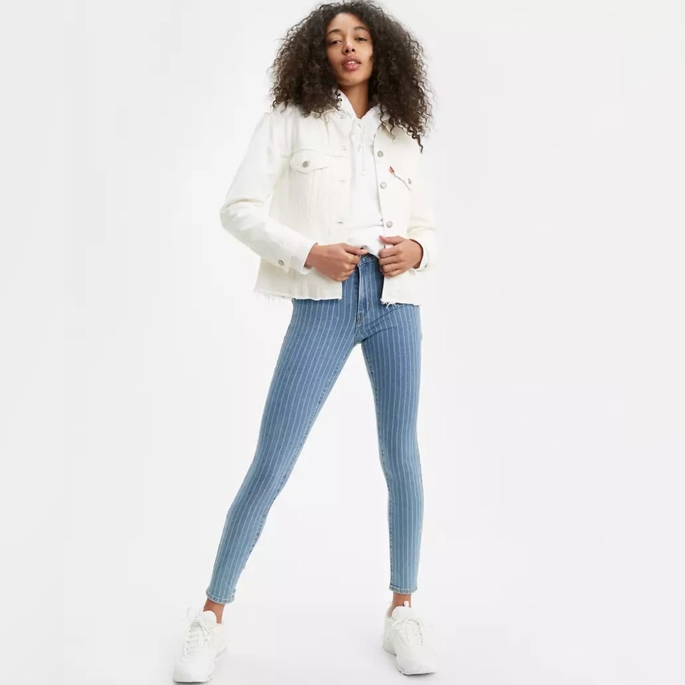 Levi’s 721 HIGH RISE SKINNY STRIPED JEANS